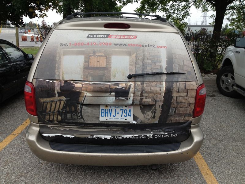 Rear Window Graphics in Toronto and the GTA | VanWrap.ca